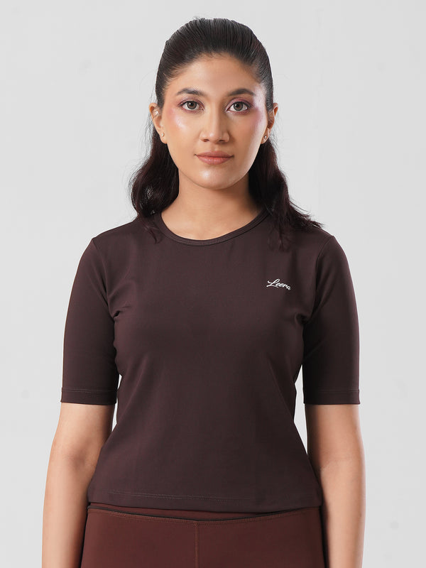 Leera Everyday Top in Brown